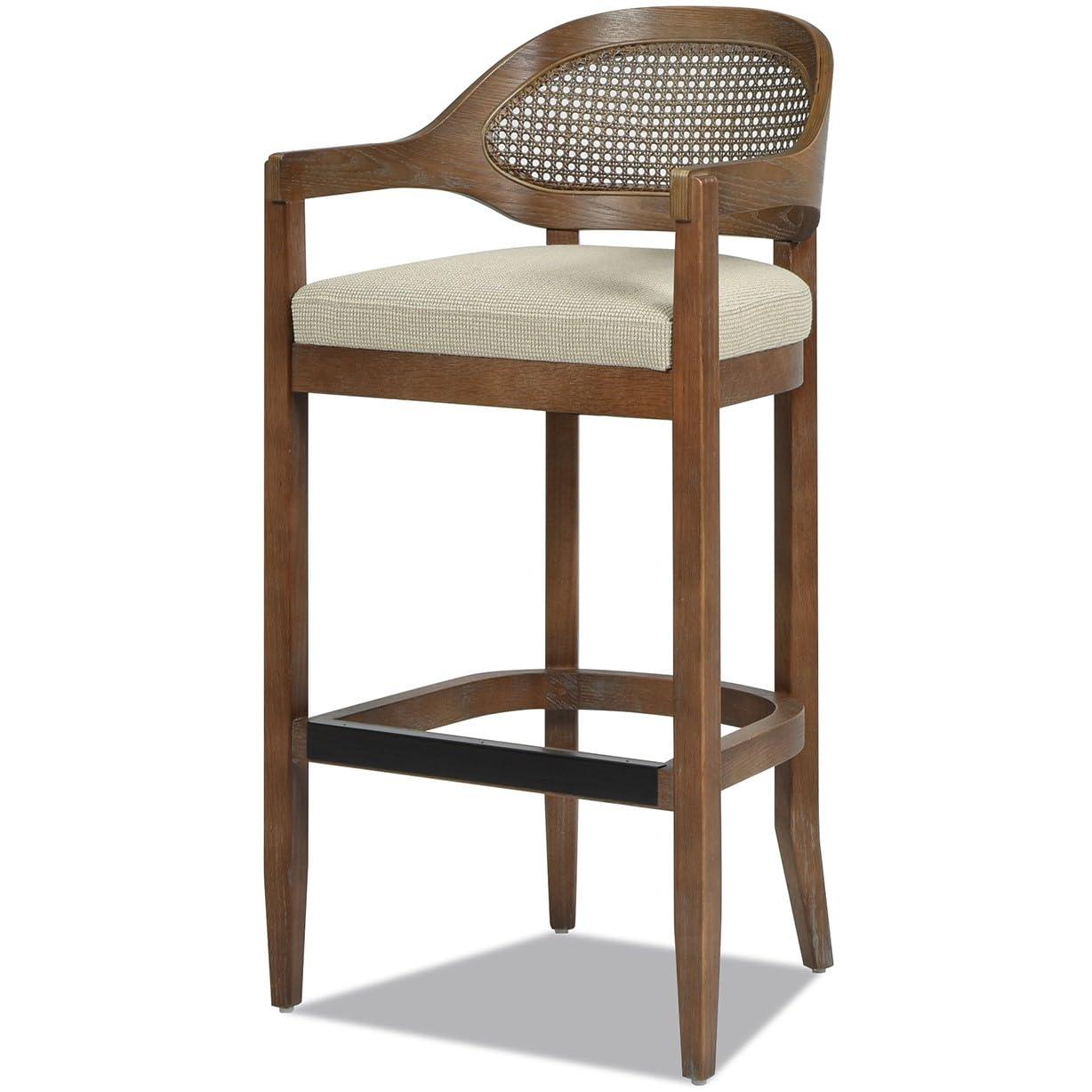 Jennifer Taylor Home Americana Mid-Century Modern 30.5" Cane Back Barstool
