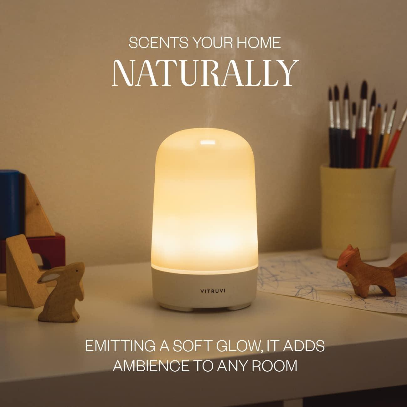 Compact White BPA-Free Ultrasonic Electric Diffuser