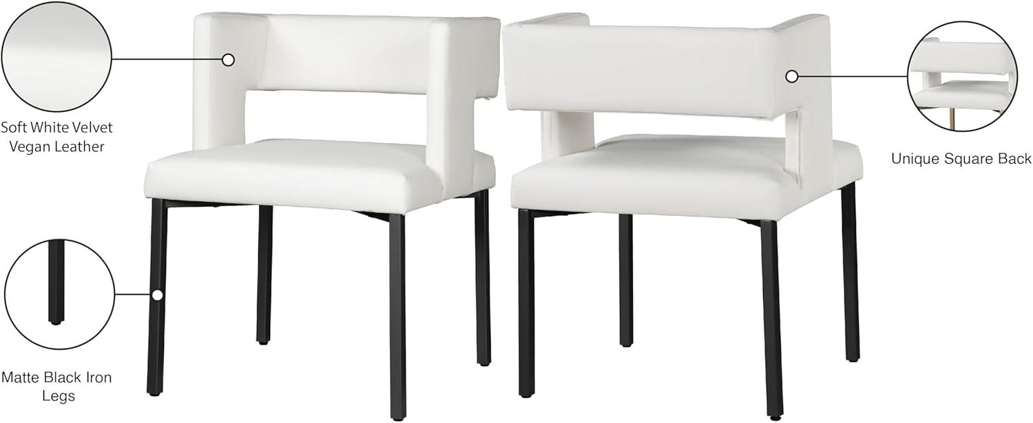 Inga Upholstered Arm Chair in White