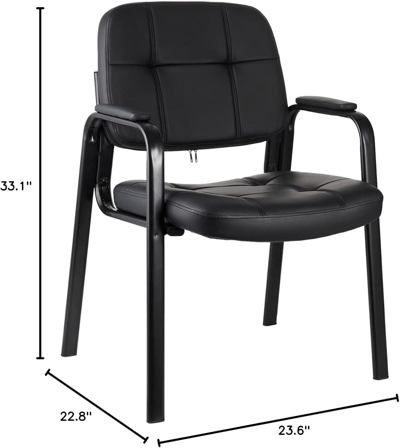 CLATINA Waiting Room Guest Chair 22.8'' W with Metal Frame Padded Armrest