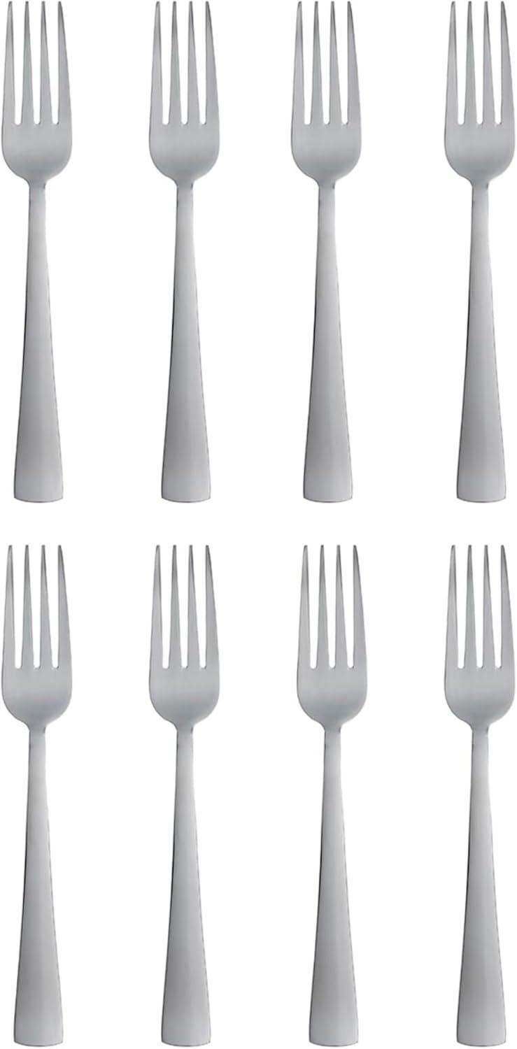 Zinc Everyday Stainless Steel Dinner Forks, Set of 8