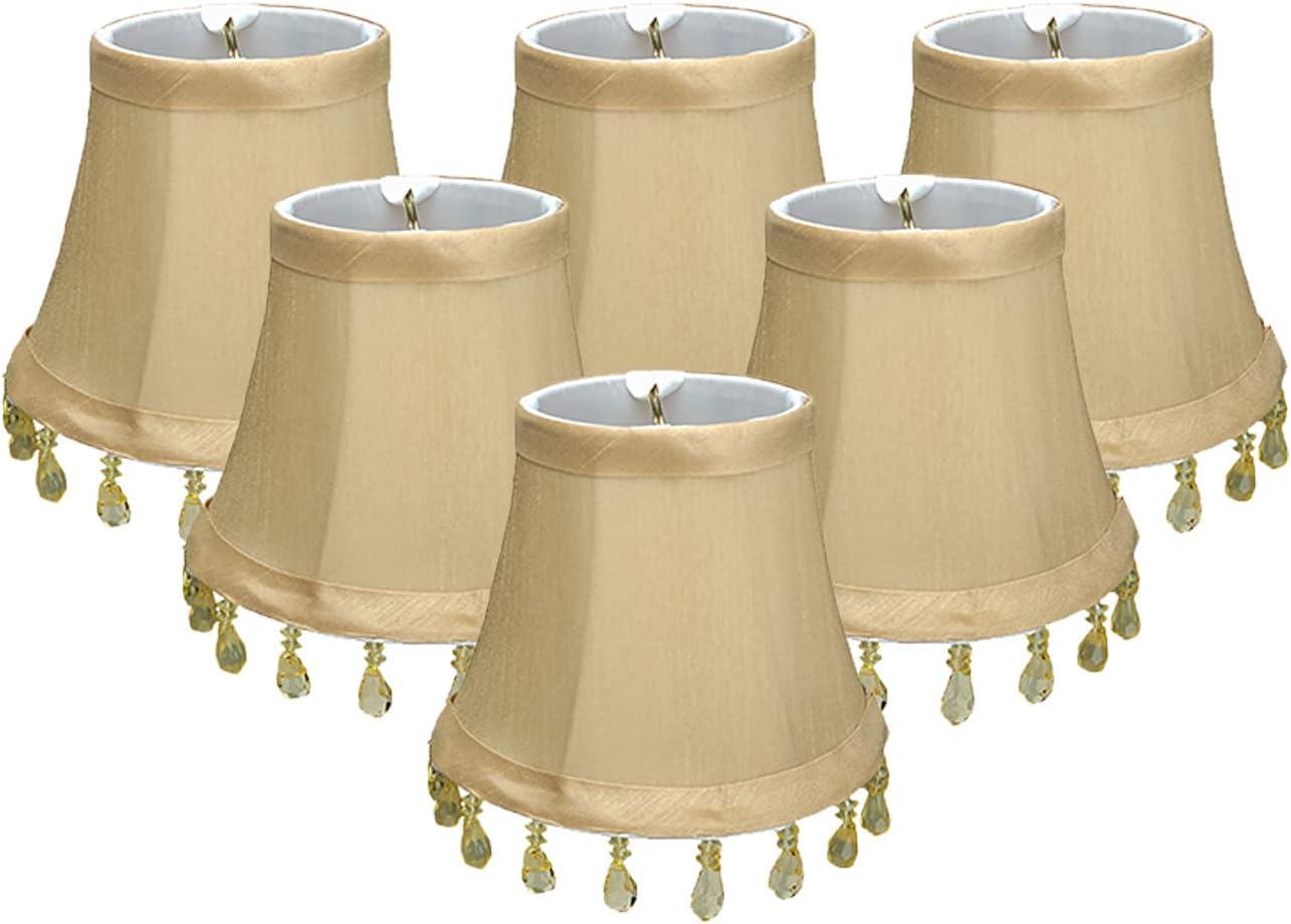 4'' H Silk Bell Candelabra Shade (Set of 6)