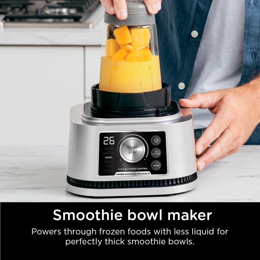 Ninja Ninja® Foodi® Power Blender & Processor System with Pitcher & To-Go Cups,1400 W, 6 Functions for Bowls, Spreads, & Dough
