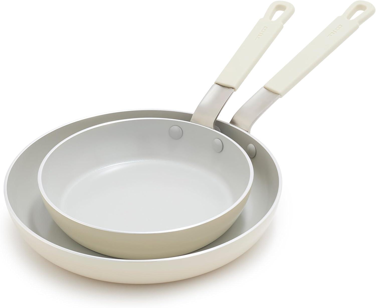 Bobby Flay by GreenPan PFAS-Free Nonstick 8” and 10” Frypan Set