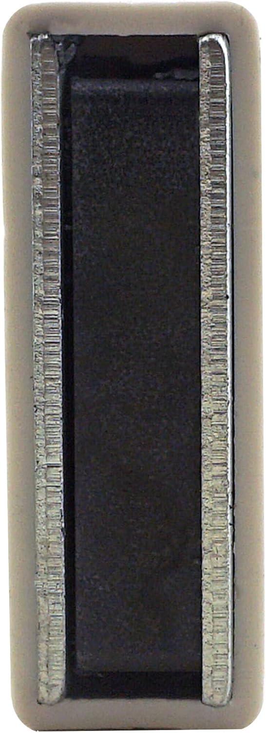 Master Magnetics Magnetic Sign Holder for 12" Sign - 90 Degree Magnetic Base with 12" Acrylic Strip, 2.28" L, 0.79" W, 13" H, Clear- White, Pack of 6, MSHL03X6