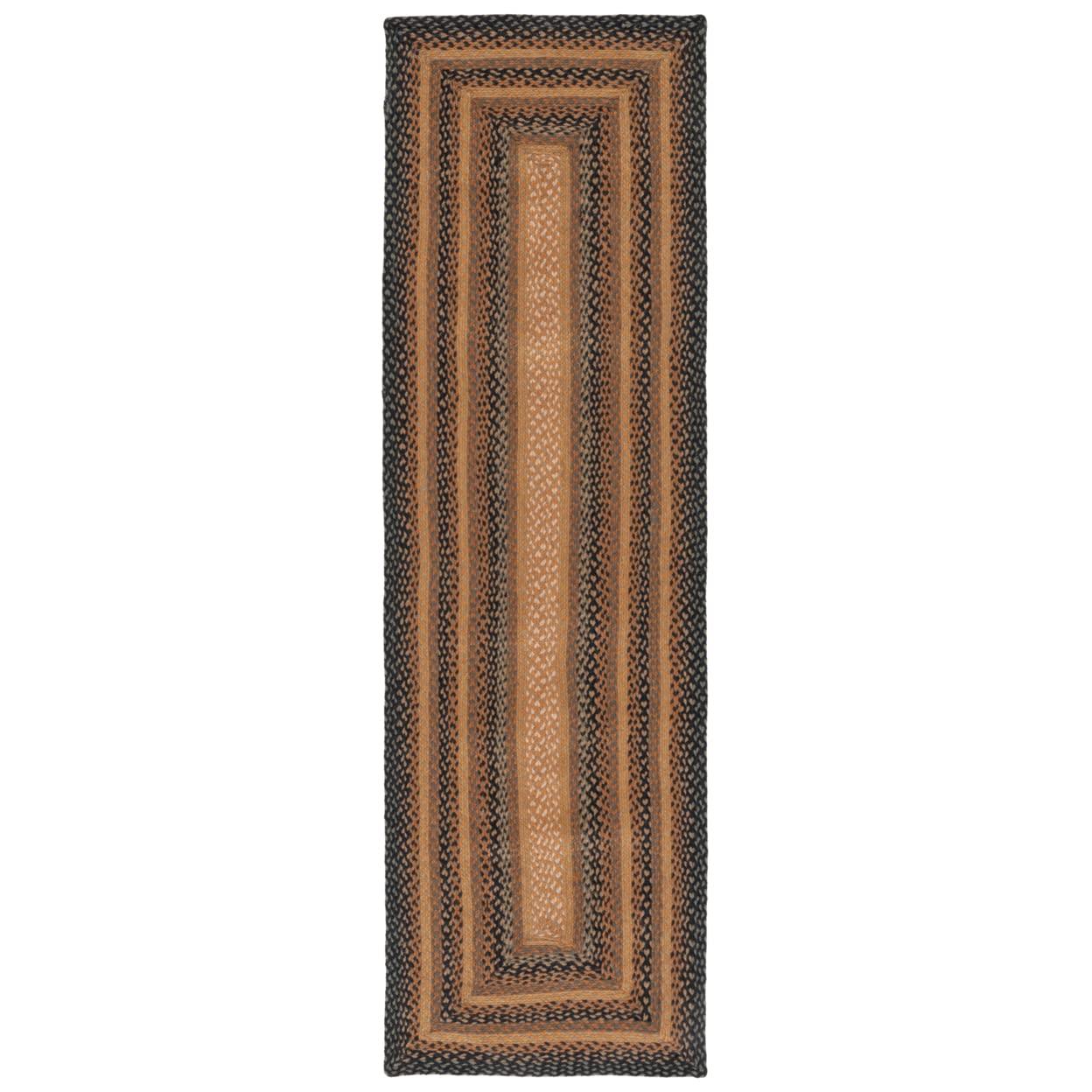 Braided BRD652 Flat Weave Indoor Runner Rug - Natural/Sage - 2'3"x8' - Safavieh
