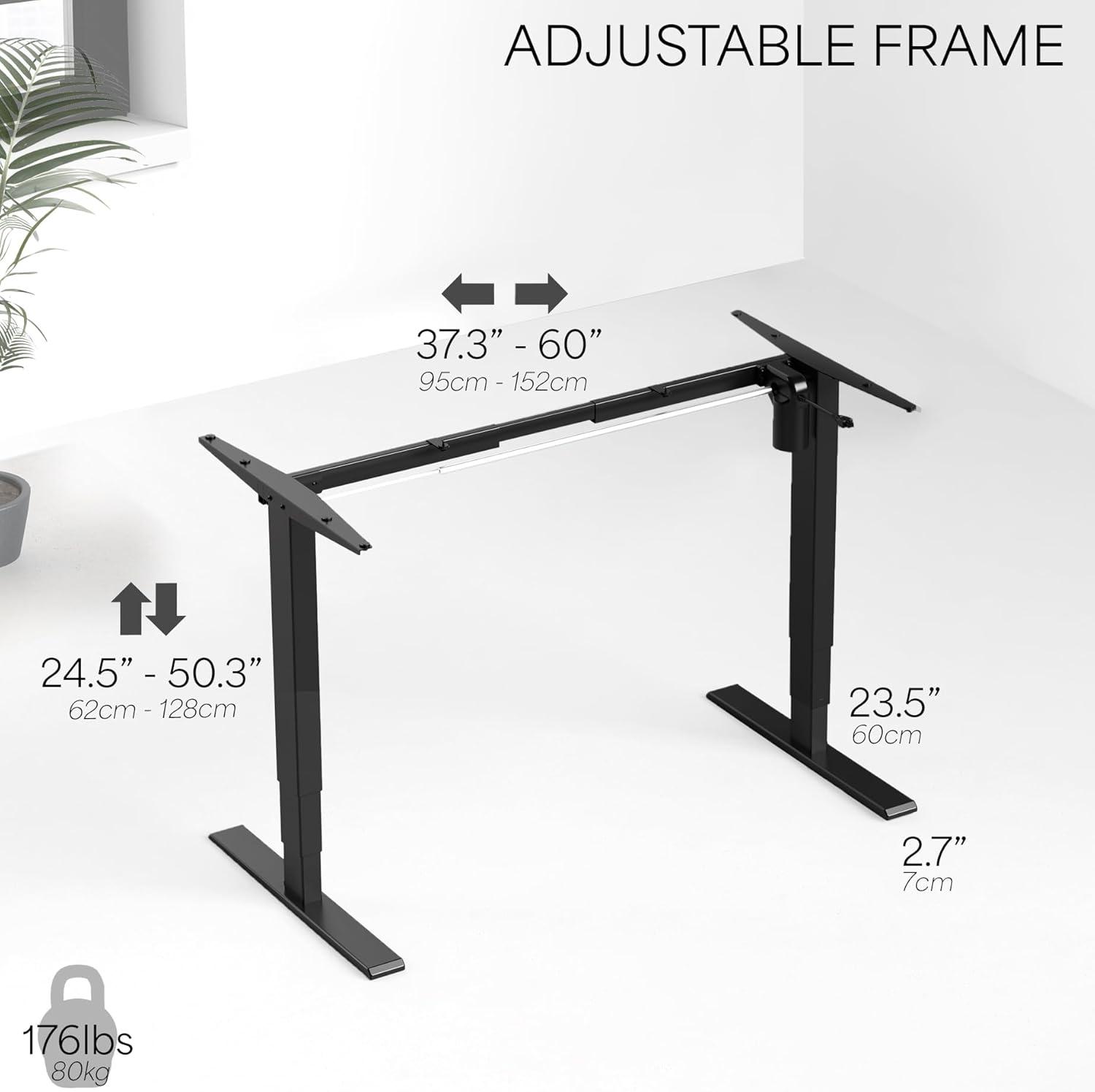 Electric Single Motor Desk Frame