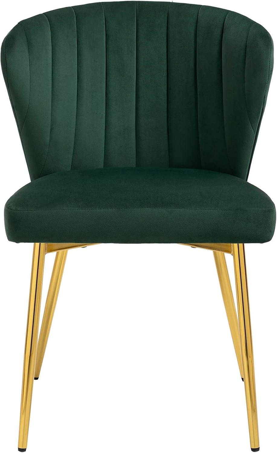 Isaac Velvet Accent Dining Chair Set of 2 | Karat Home - Fuchsia