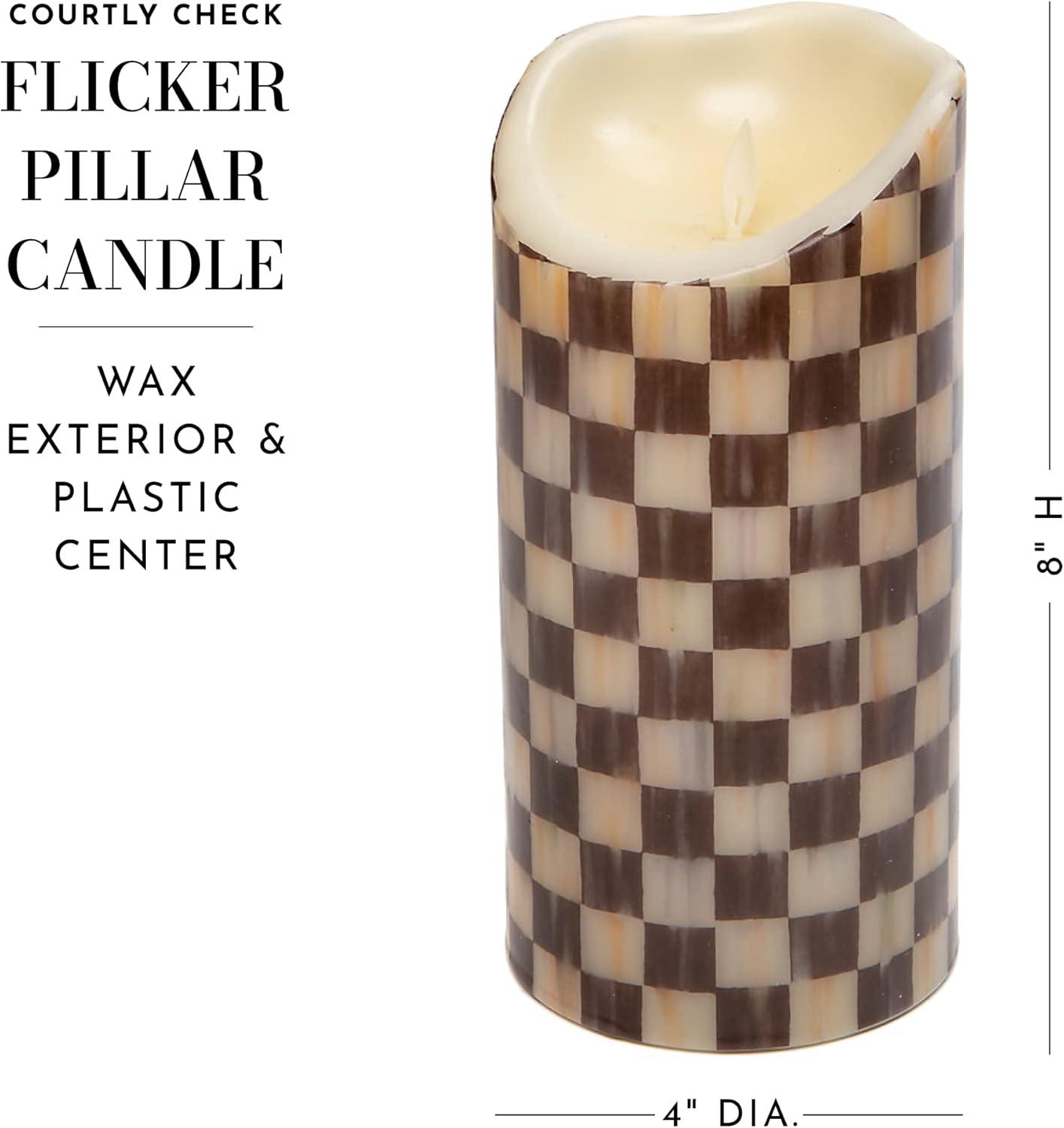 Courtly Check® Flicker 3 AA Pillar Candle