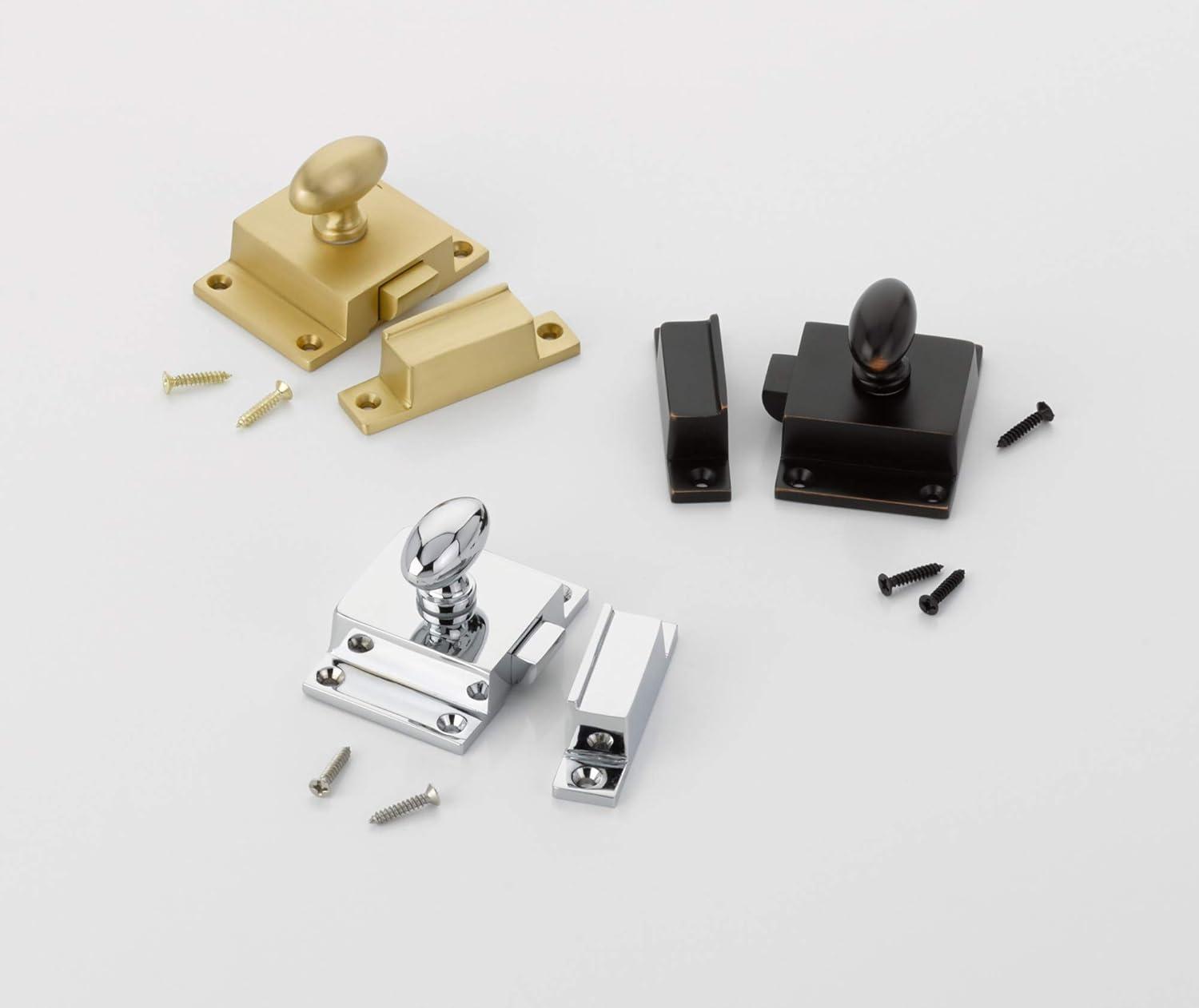 Satin Brass Manual Cabinet Latch