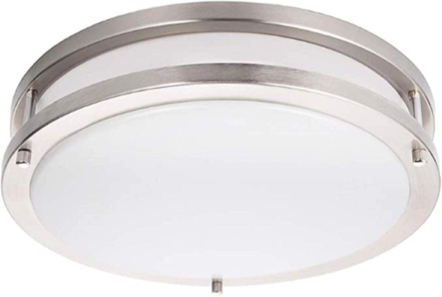 Energetic Lighting 14" Double Ring LED Flush Mount Ceiling Light 24w Dimmable