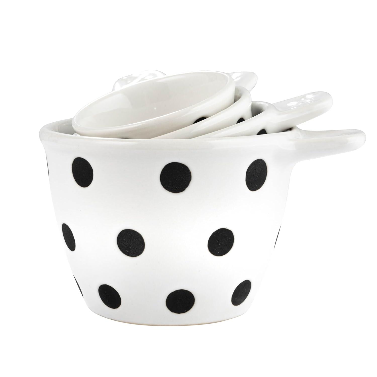 Creative Co-Op Creative Co-Op Melange 4 -Piece Ceramic Measuring Cup Set