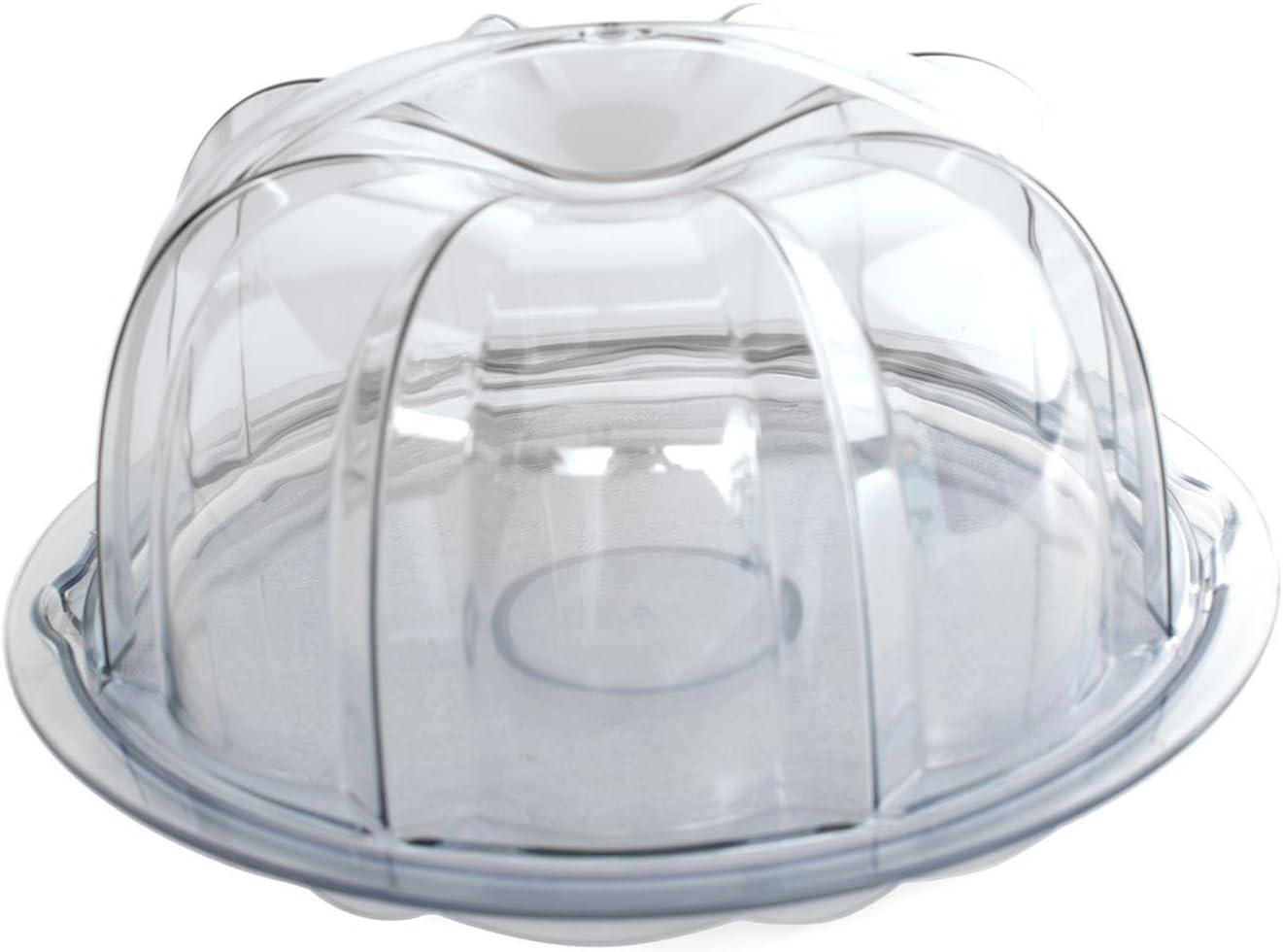 Clear Acrylic Bundt Cake Keeper with Locking Lid