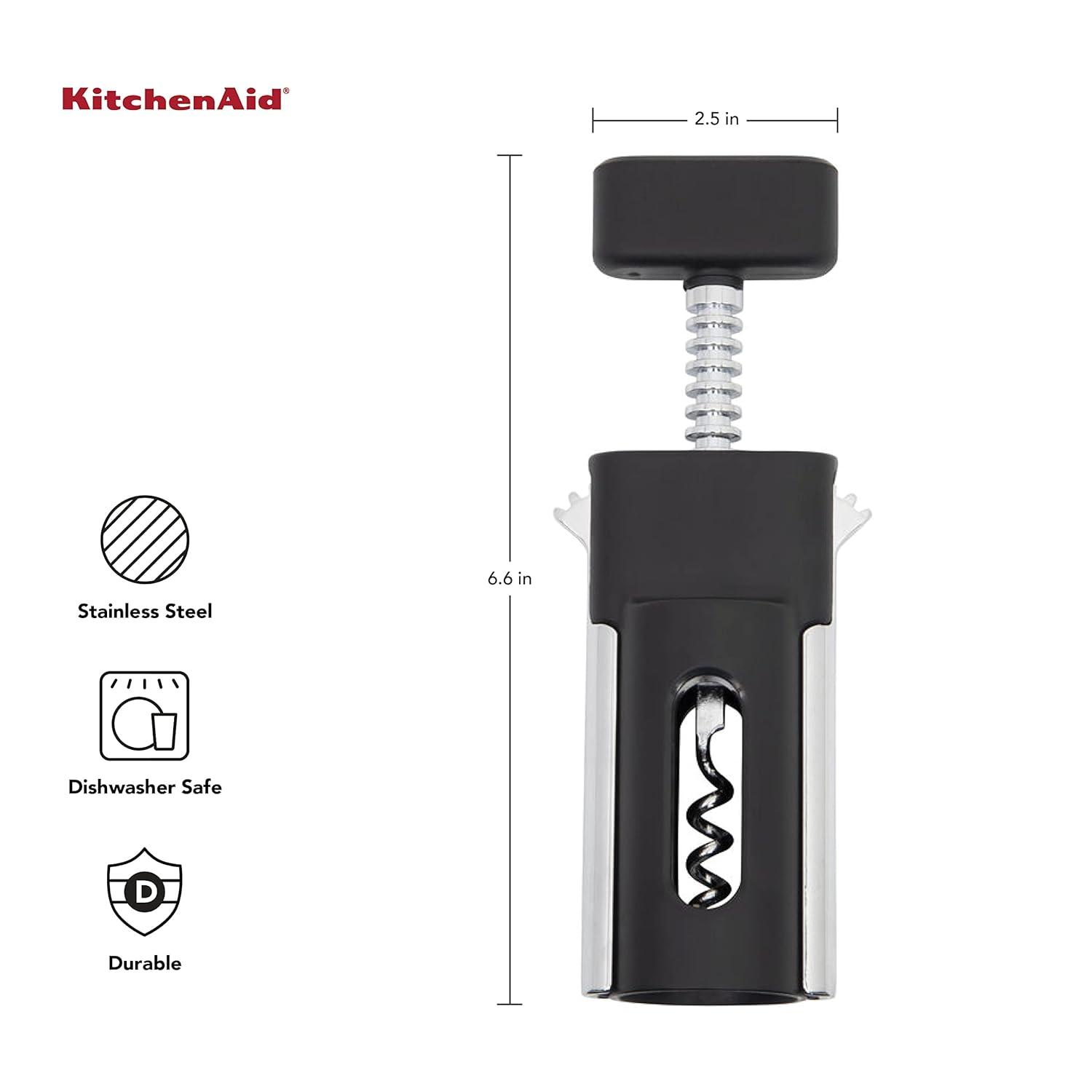 KitchenAid® KitchenAid® Winged Corkscrew, 6.6-Inch, Black