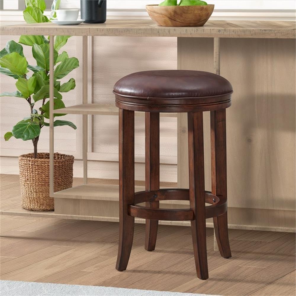 Natick Solid Rubber Wood Counter And Bar Stool