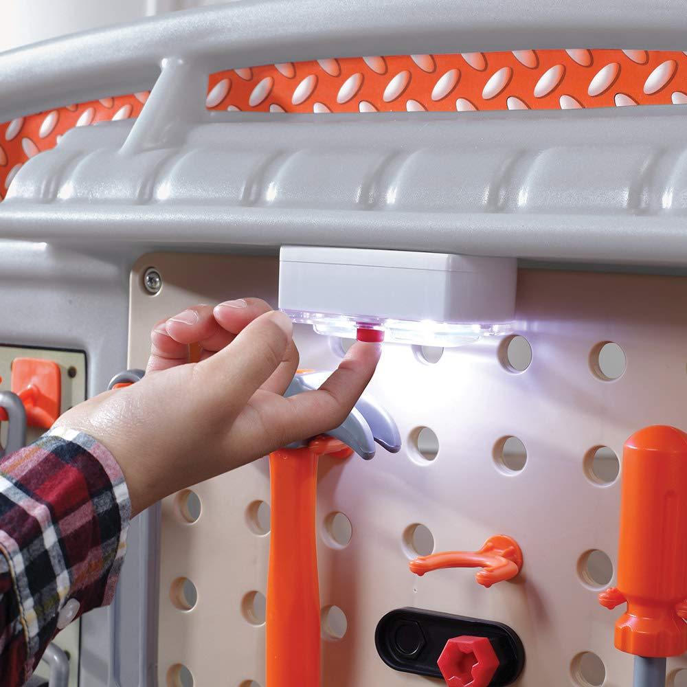 Step2 Step2 Big Builders Pro Plastic Indoor Preschool Workbench and Tool Set