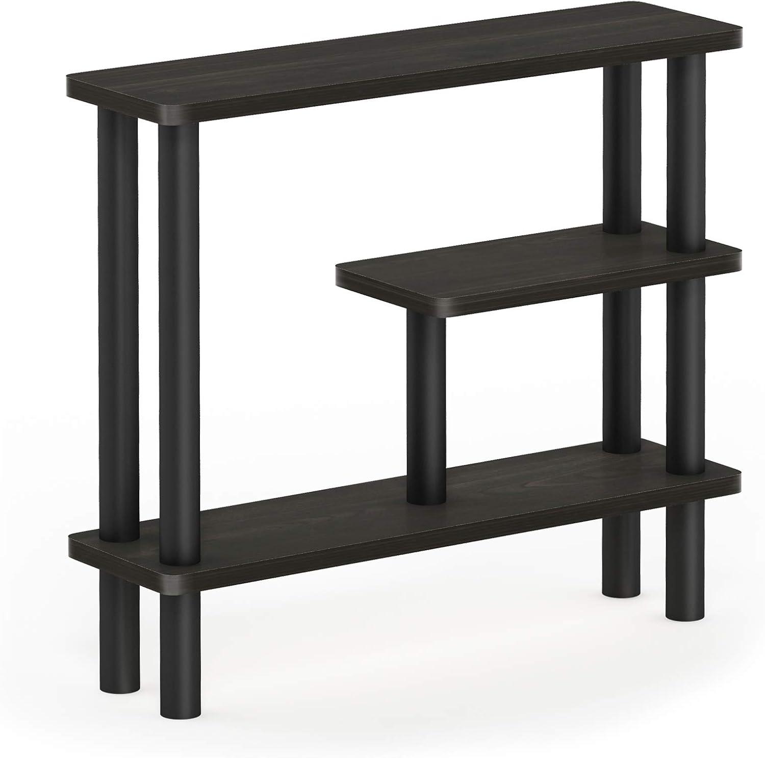 Espresso Black 3-Tier Slim Space Saving Storage Rack