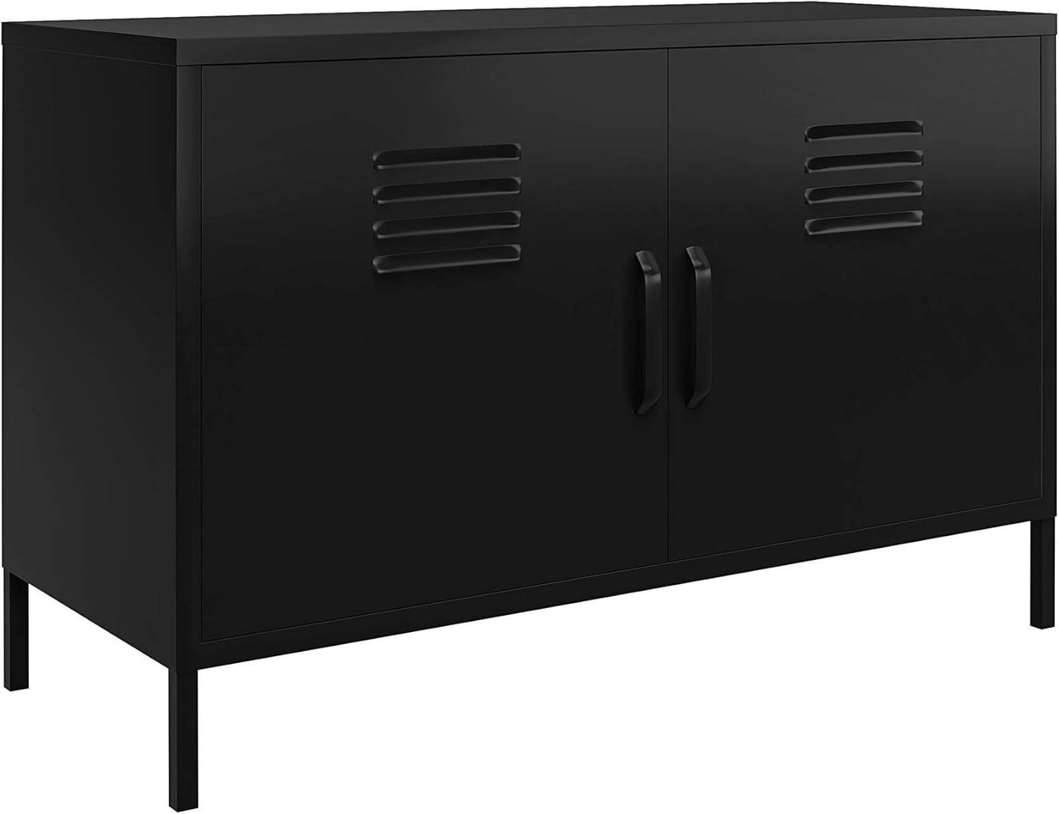 RealRooms Shadwick 2 Door Metal Locker Accent Cabinet