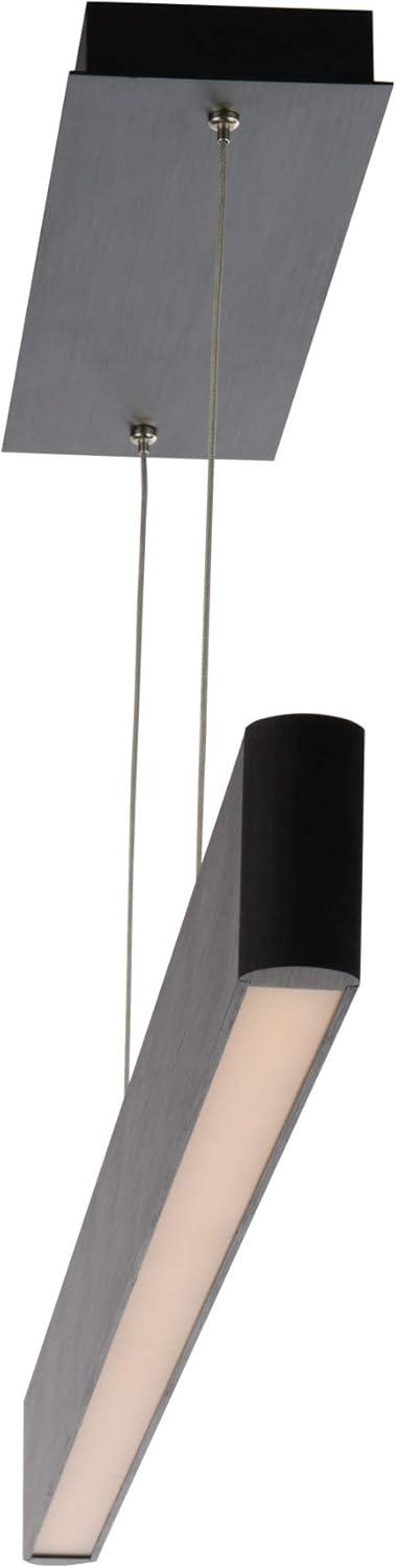 Black Aluminum LED Indoor/Outdoor Pendant Light