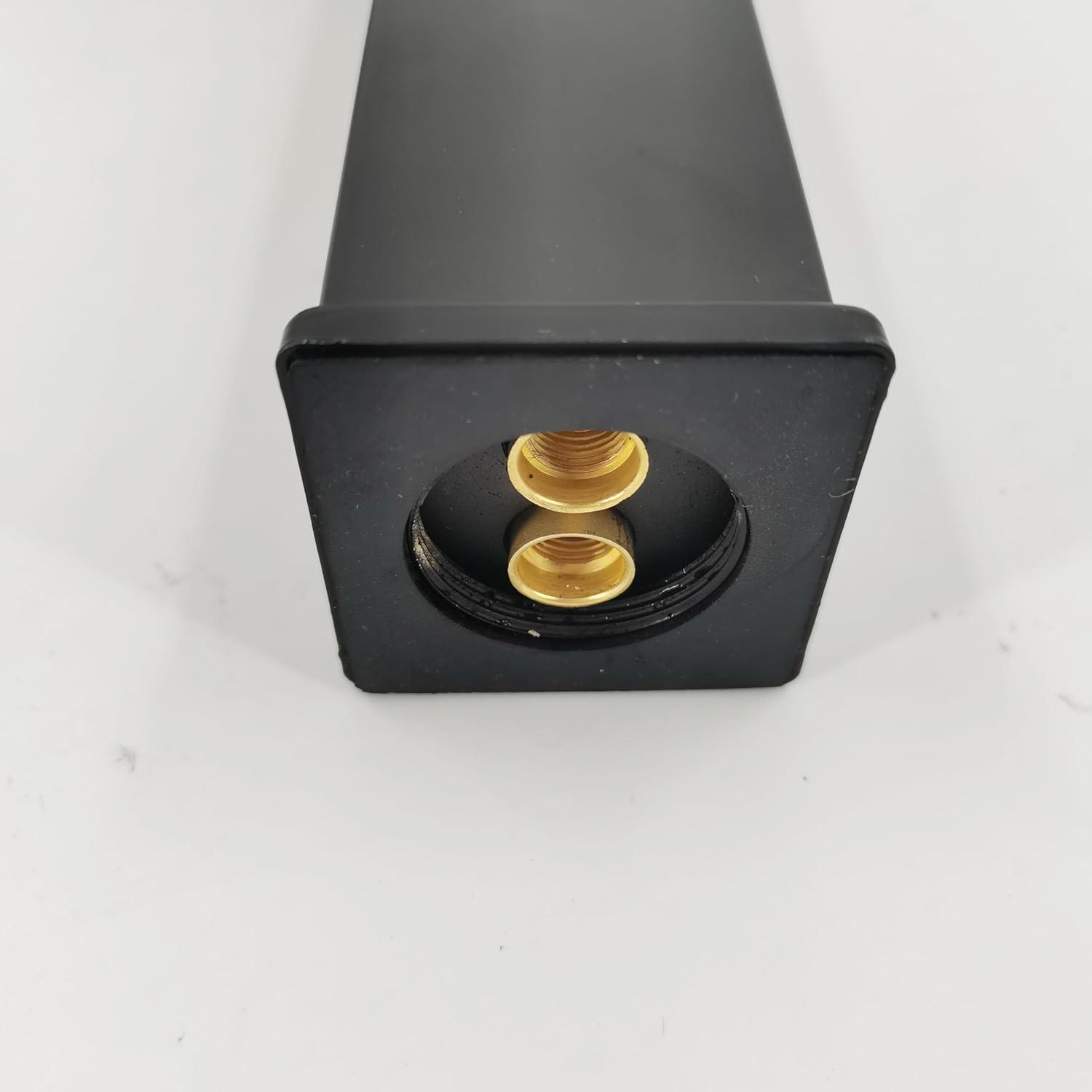 Waterfall Bathroom Faucet Single Handle，Bathroom Sink Faucet 1 Hole，Waterfall Faucet for Bathroom Sink，Vessel Sink Faucet Matte Black Tall Bathroom Faucet