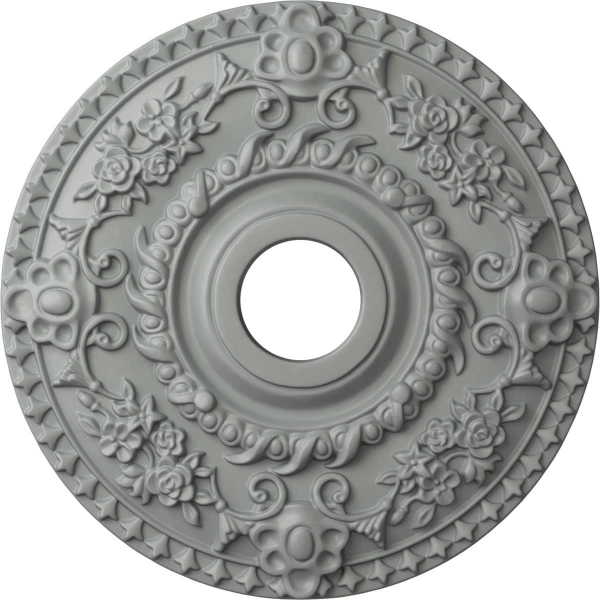 Ekena Millwork 18"OD x 3 1/2"ID x 1 1/2"P Rose Ceiling Medallion (Fits Canopies up to 7 1/4")