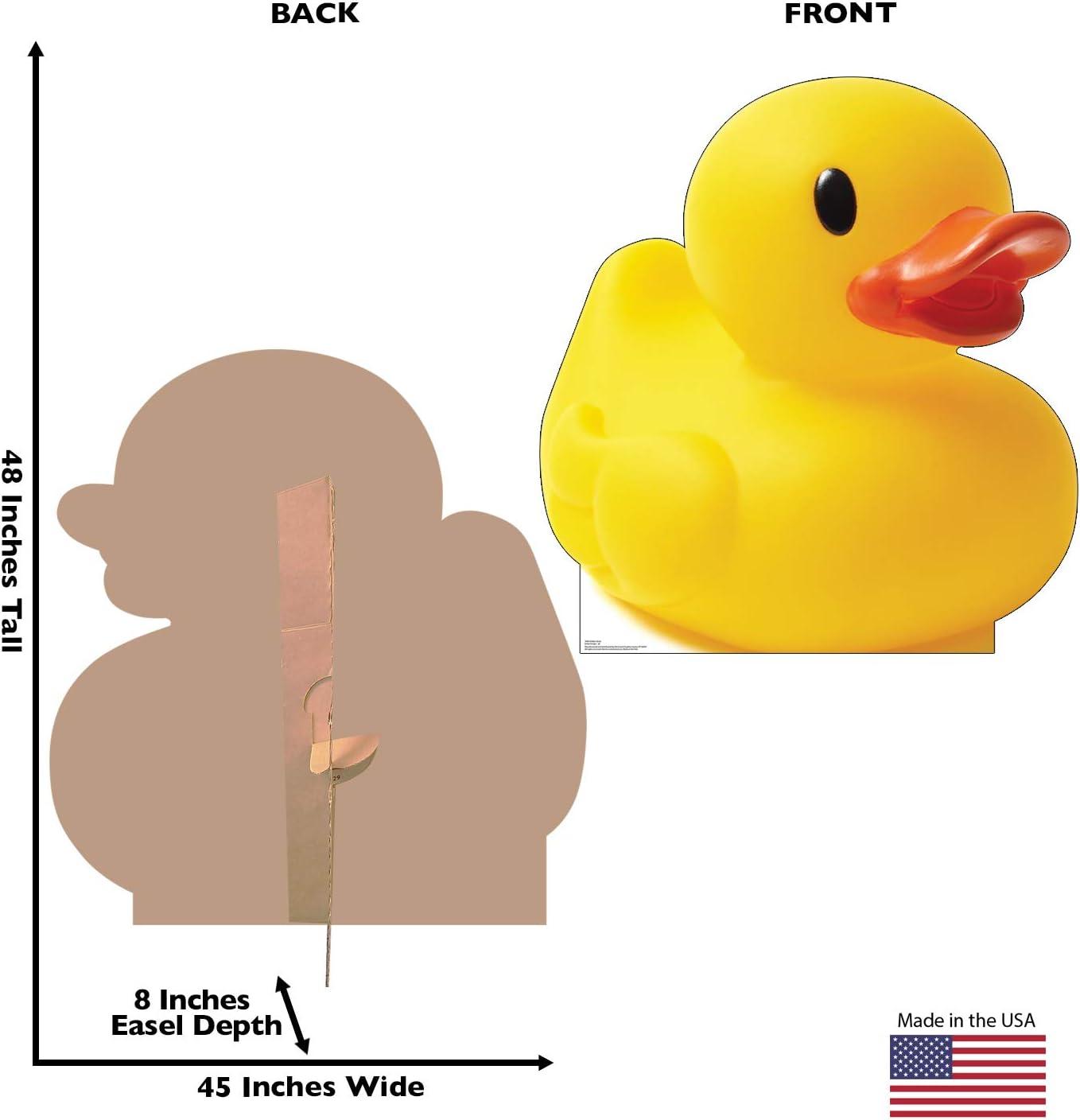 48 x 45 Inch Yellow Rubber Duck Cardboard Cutout