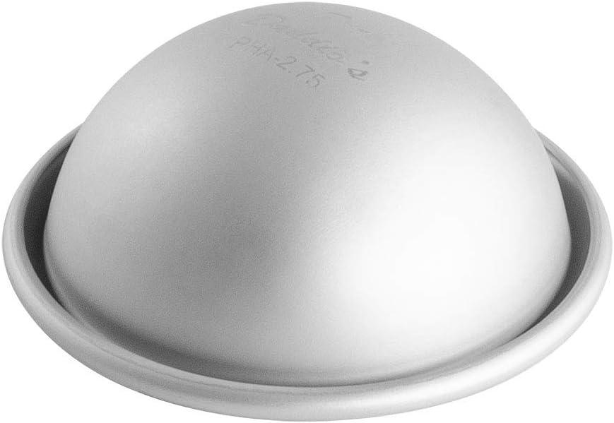 Round Anodized Aluminum Hemisphere Cake Pan, 2.75"