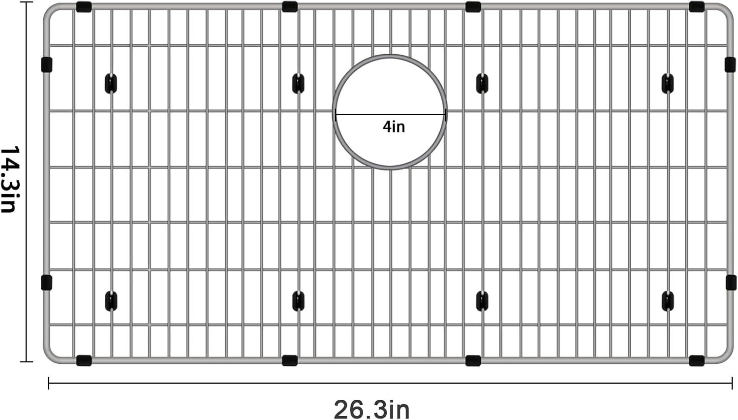 Elkay Crosstown Stainless Steel 26-3/8" x 14-3/8" x 1-1/4" Bottom Grid