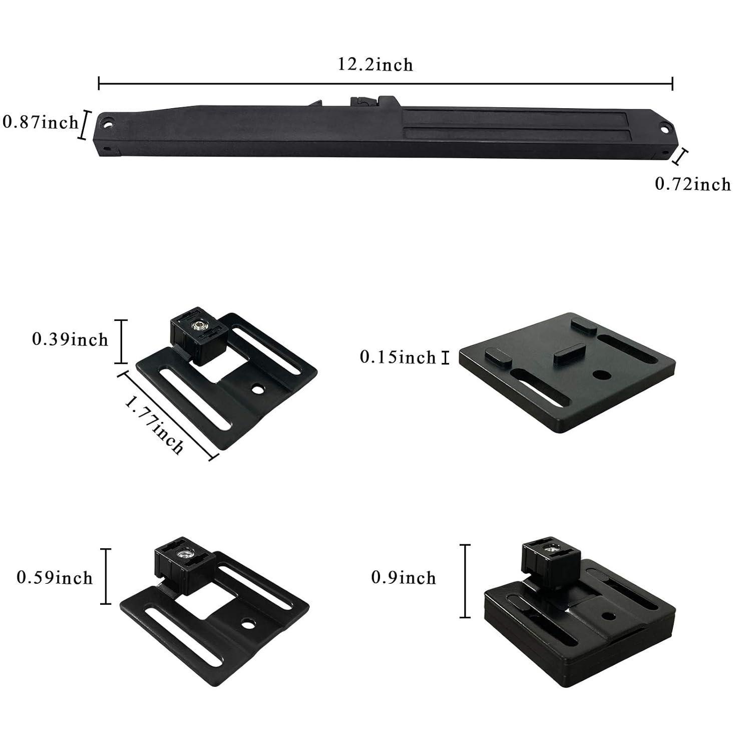 2PCS Soft Close barn Door Hardware kit Barn Door Soft Close Mechanism Spring Buffer Damper Hole-Free Version Fit for Door Weight 60-176 Pounds Adjustable Door Stoppers 2022NEWEST (Use for 20-40)