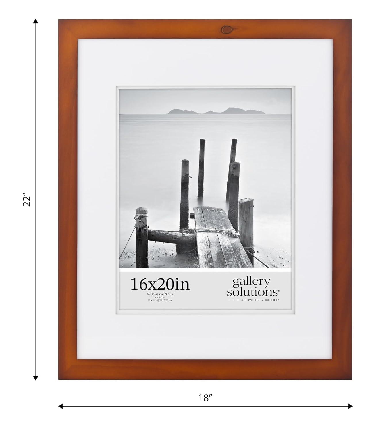 Gallery Solutions Gallery Solutions Wall Mount Double Airfloat Mat Picture Frame