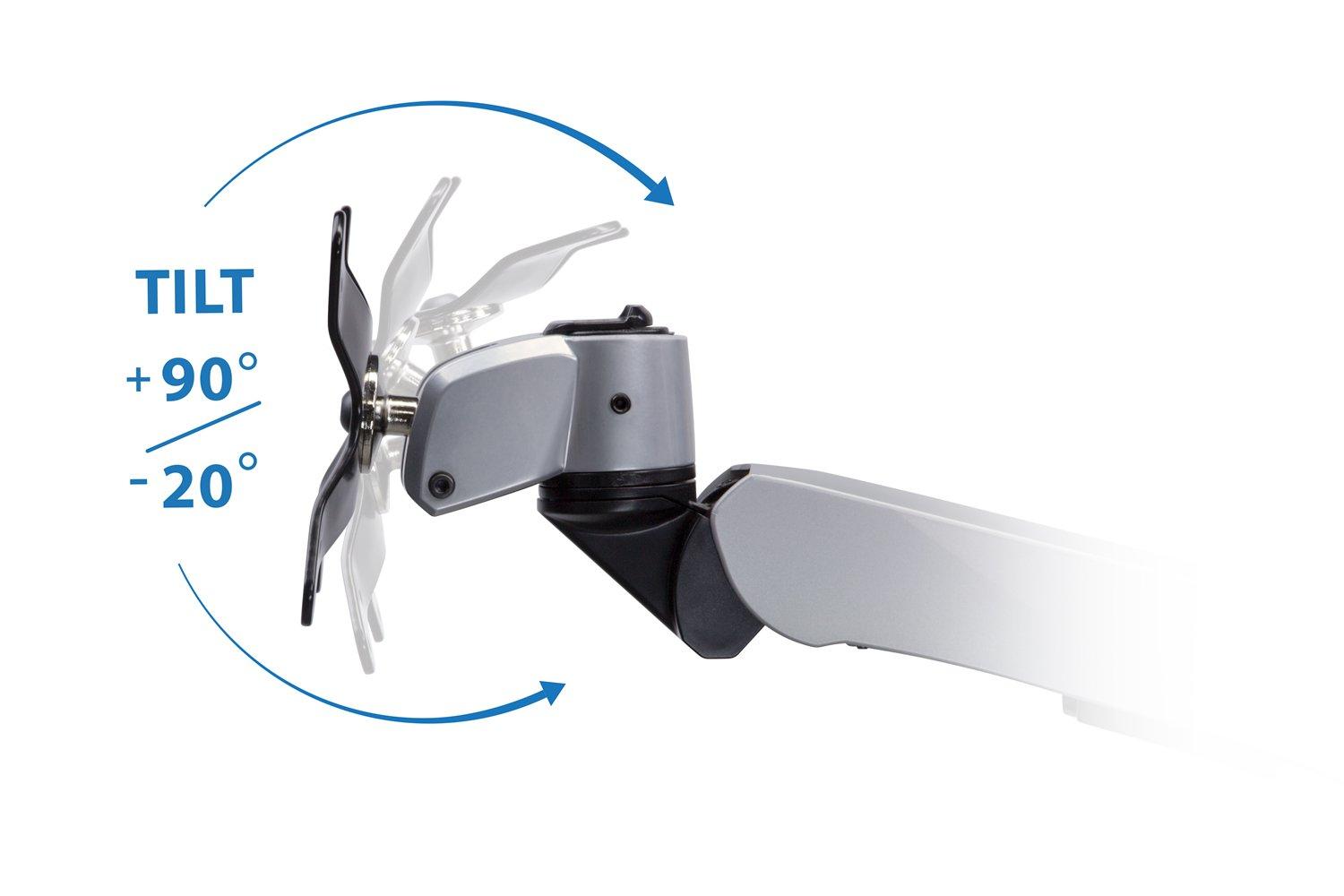 Mount-It! Full Motion Adjustable Single Monitor Wall Mount | Tilt, Rotate, Swivel Arm Wall Mount Stand | Fits Up to 32 in. Screens