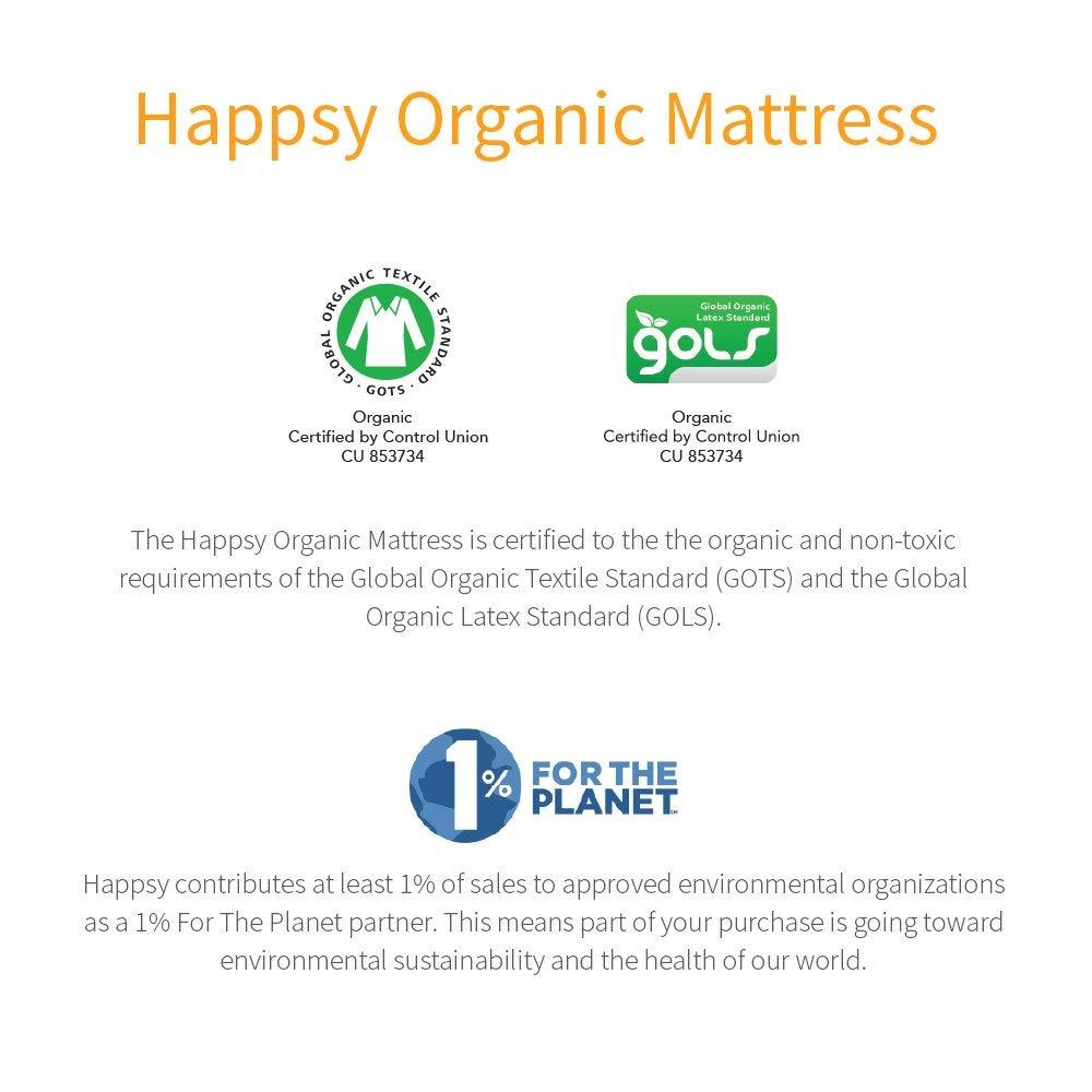 California King Organic Latex Foam Hybrid Mattress with Cotton Cover