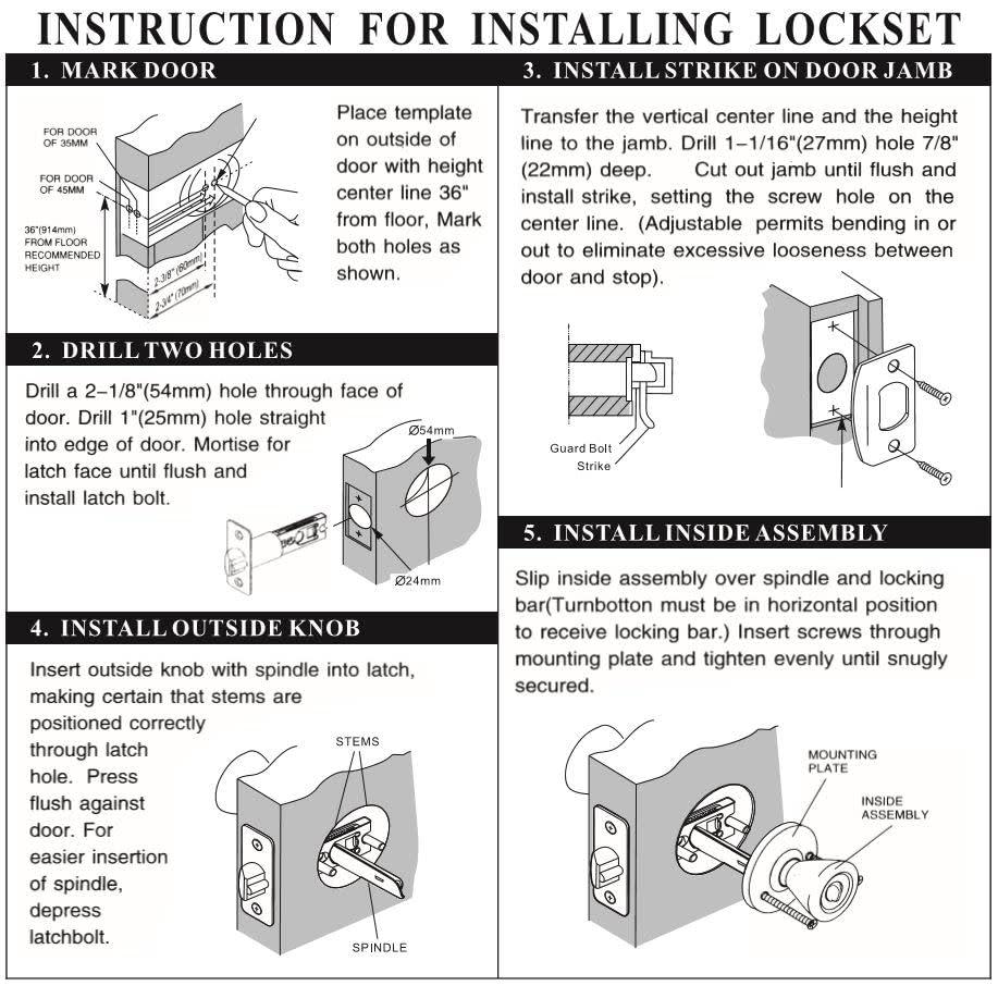 Terrace Keyed Door Knob