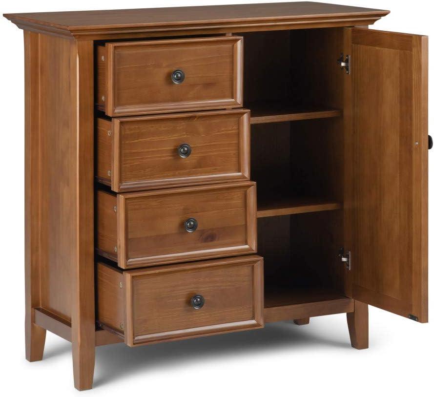 Simpli Home Amherst Solid Wood Accent Cabinet