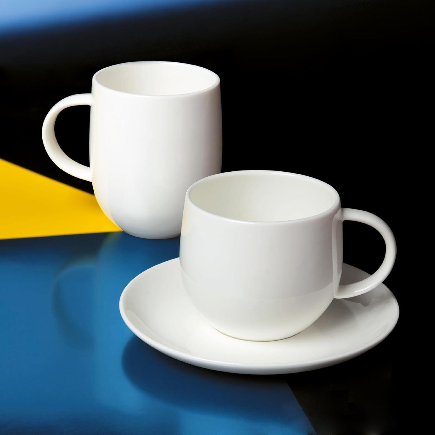 Alessi All-Time 5.91'' Bone China Saucer (Set of 4)