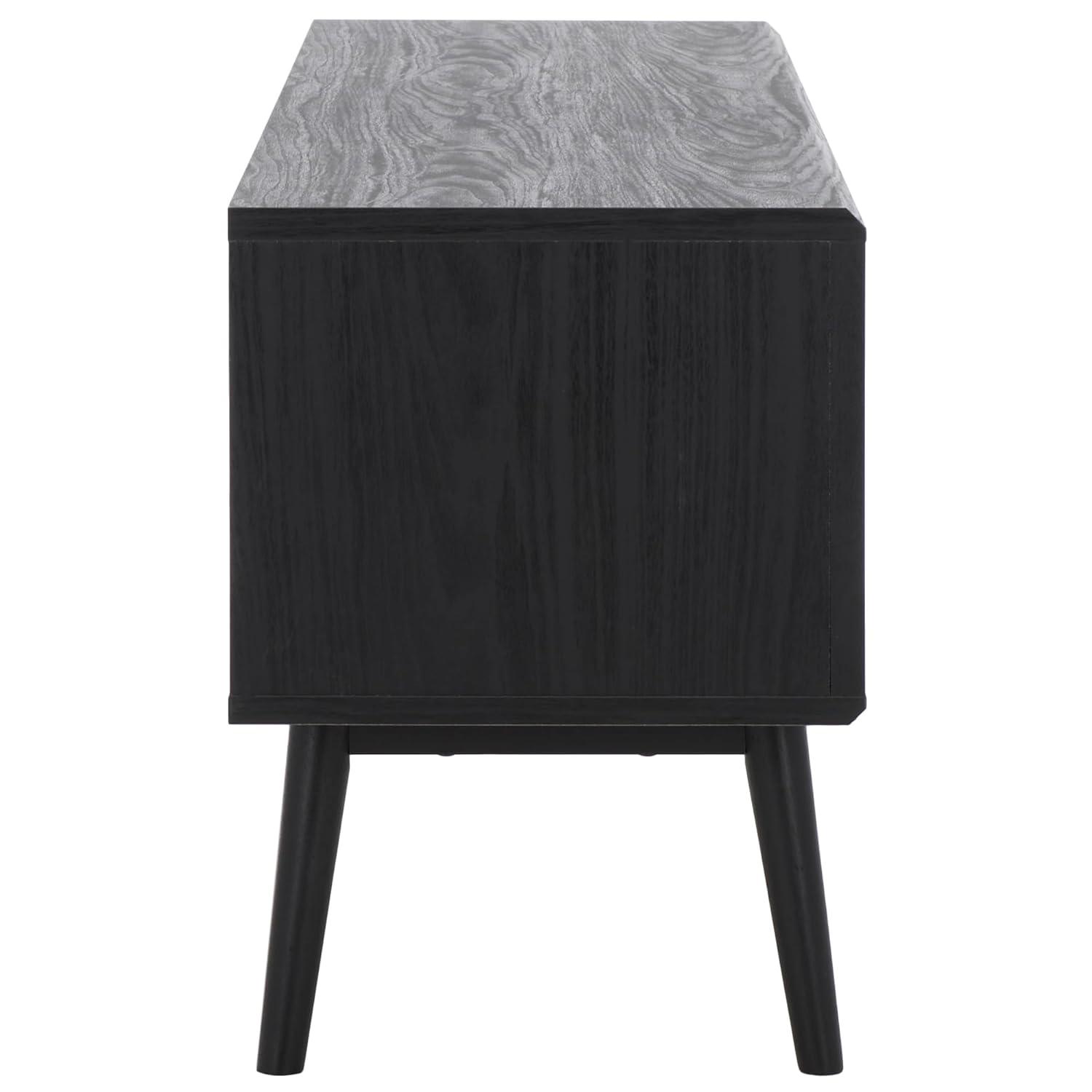 Aphra 2 Door 2 Shelf Media Stand - MED9624 - Black - Safavieh