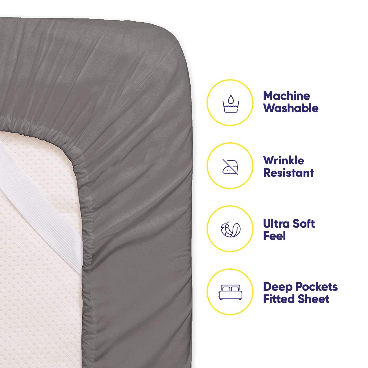 Sweet Home Collection Luxurious Soft Microfiber Sheet Set with Bonus Pillowcases