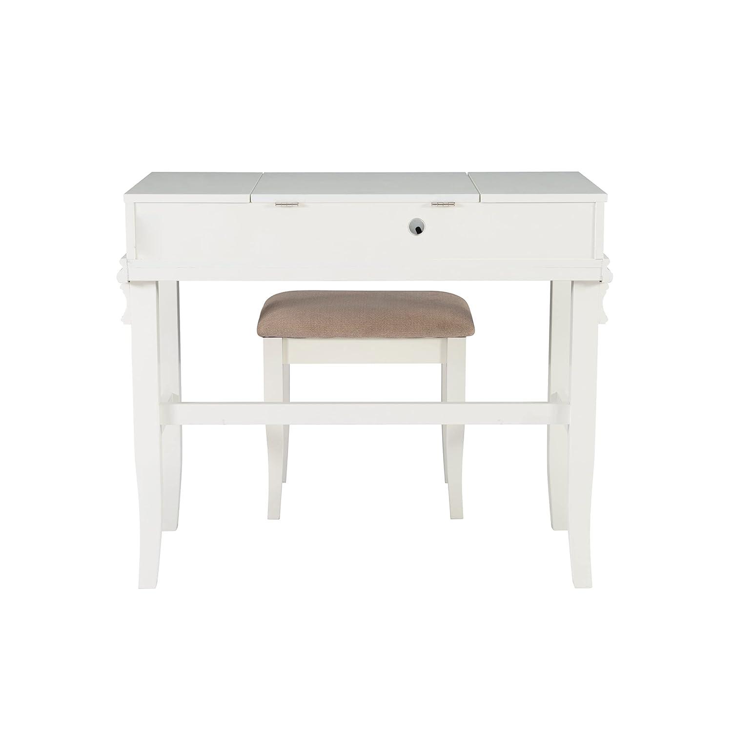 Linon Home Decor Linon Orhei White Vanity Set