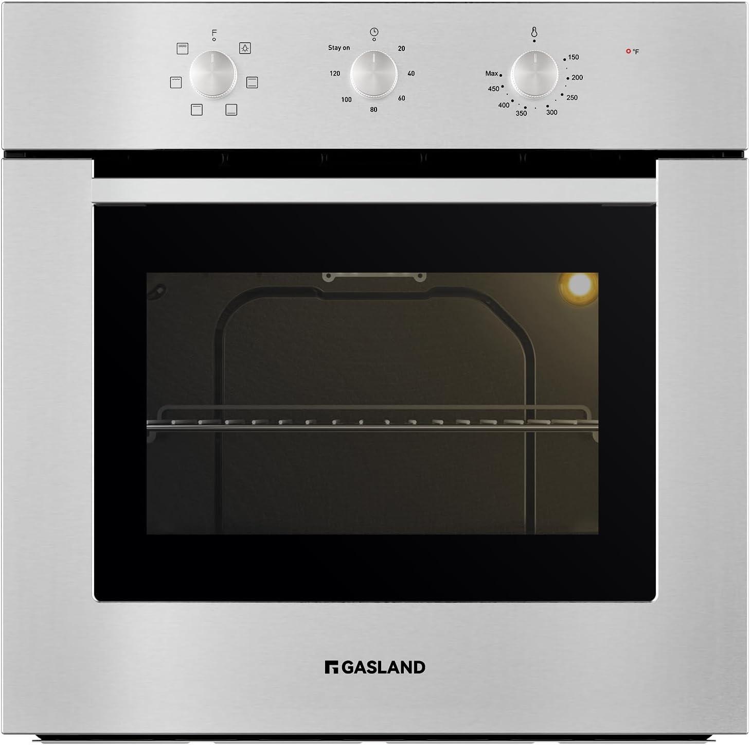 24" Stainless Steel Electric Single Wall Oven with 6 Cooking Functions