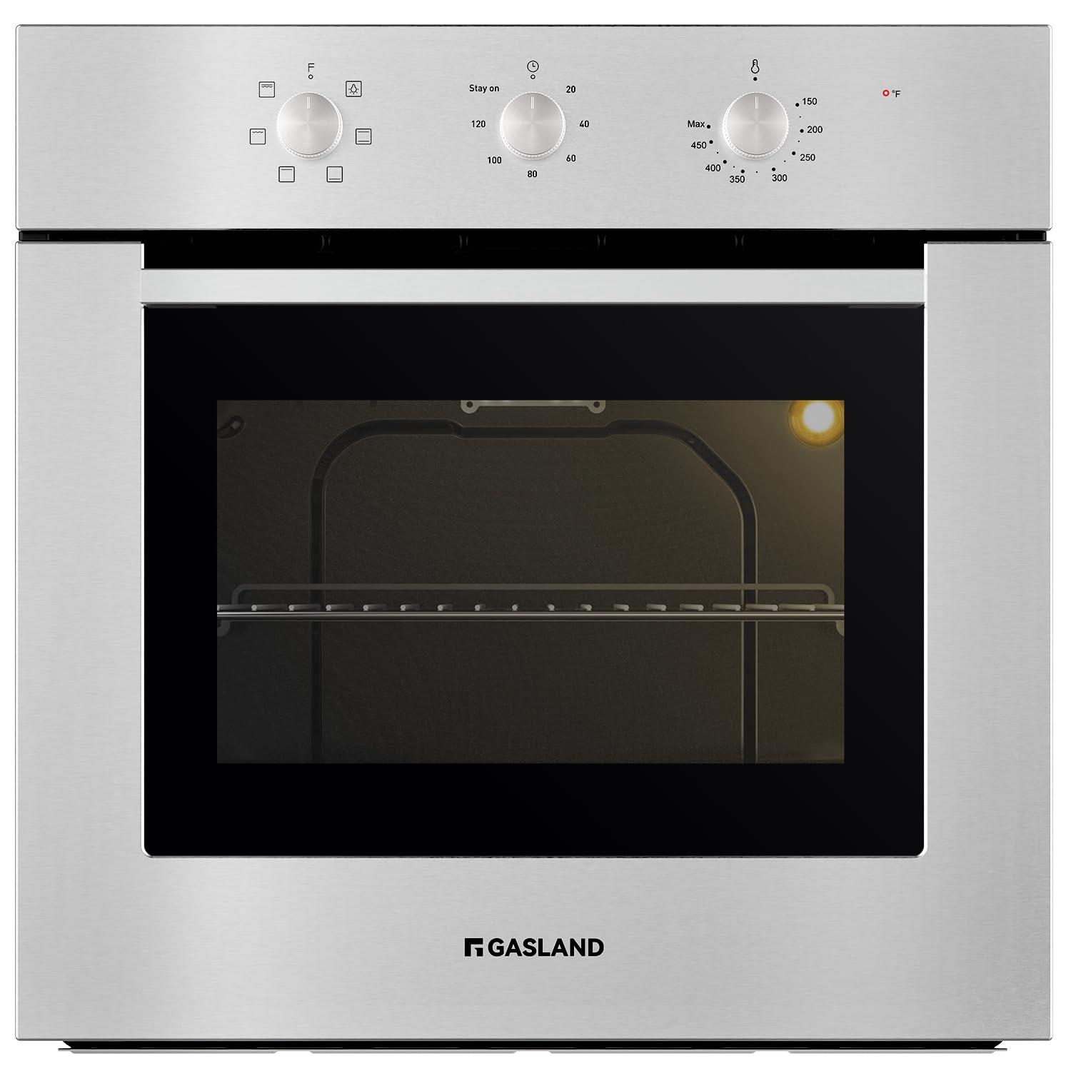 GASLAND 24" 2.3 cu. ft. Electric Single Wall Oven With 6 Cooking Functions ES606MS