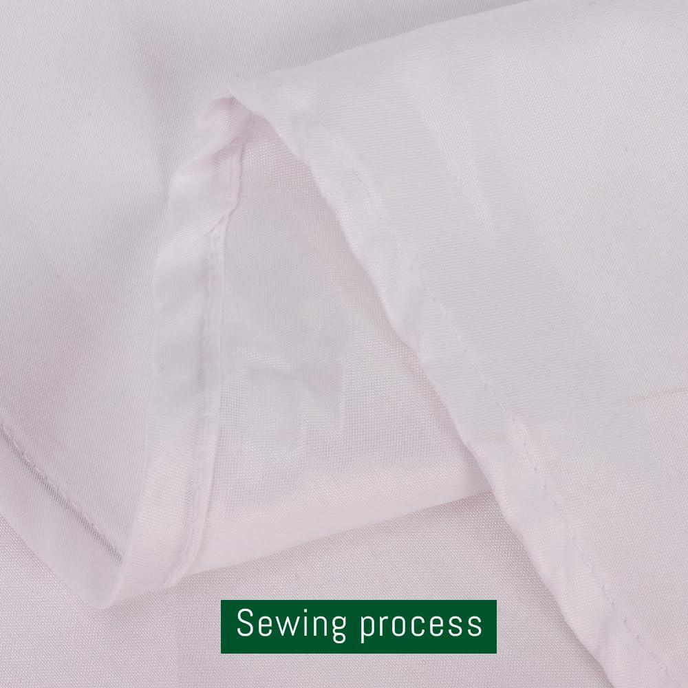 10 Pack Round Tablecloth White 120 Inch, Stain Resistant and Wrinkle Polyester Table Cloth, Washable Table Cover for Kitchen Dining, Wedding, Buffet Table, Holiday Party