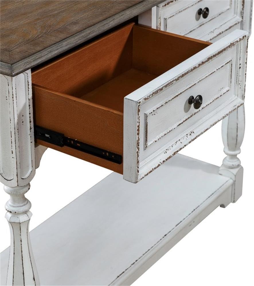 Magnolia Manor Hall Console in White