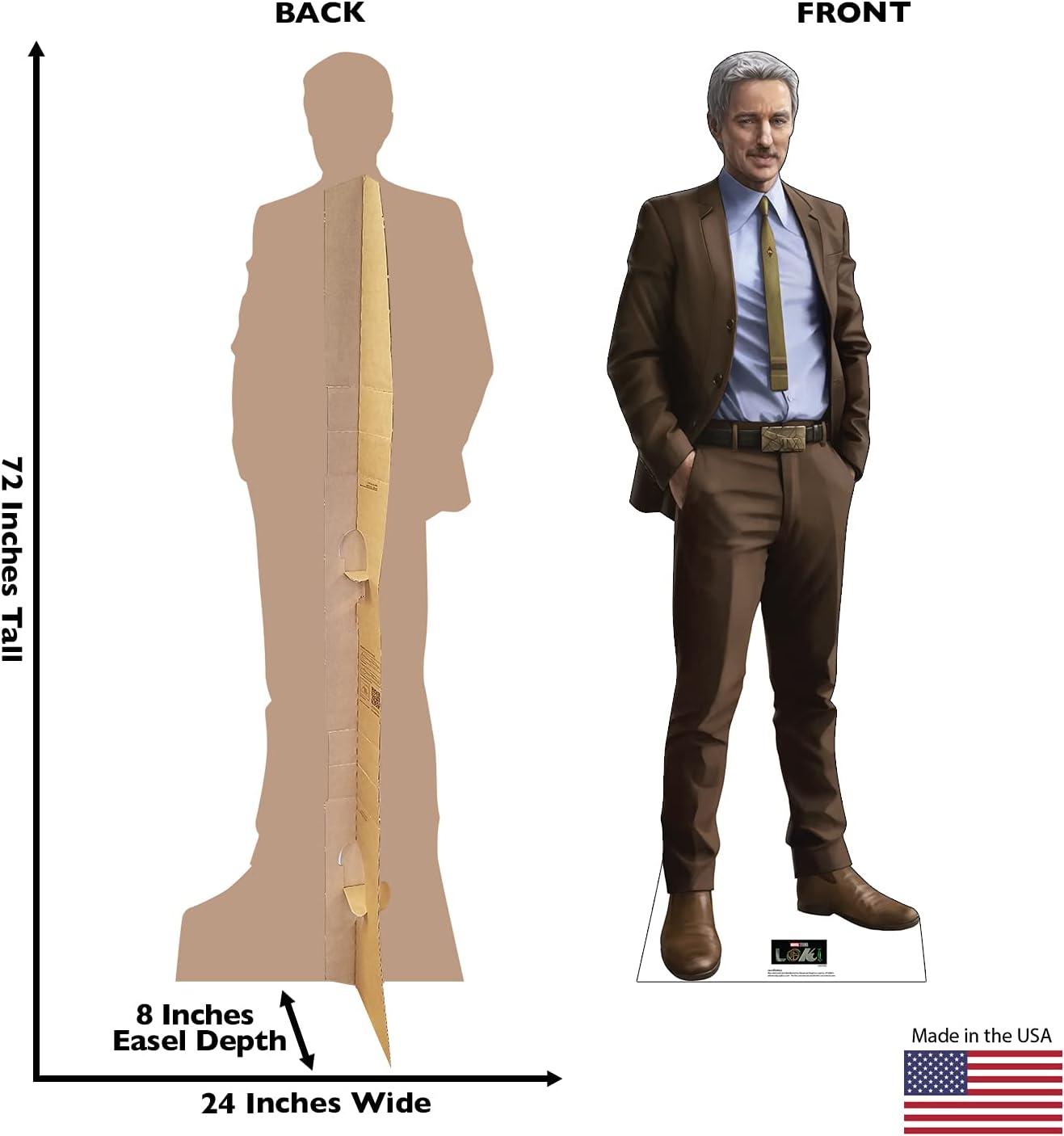 72 x 24 in. Brown Suit Cardboard Cutout, Loki