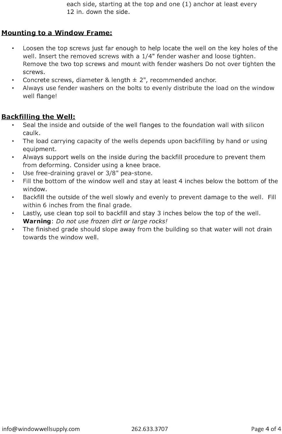 Gray Stoneview Heavy-Duty Corrugated Steel Window Well, 60" x 36"