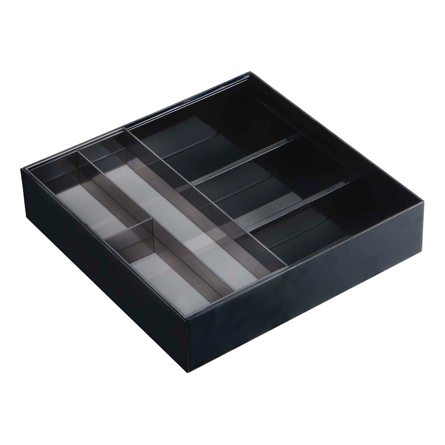 Tower Yamazaki Home Expandable Cutlery Drawer Organizer, Kitchen Storage Tray, Plastic, Expandable