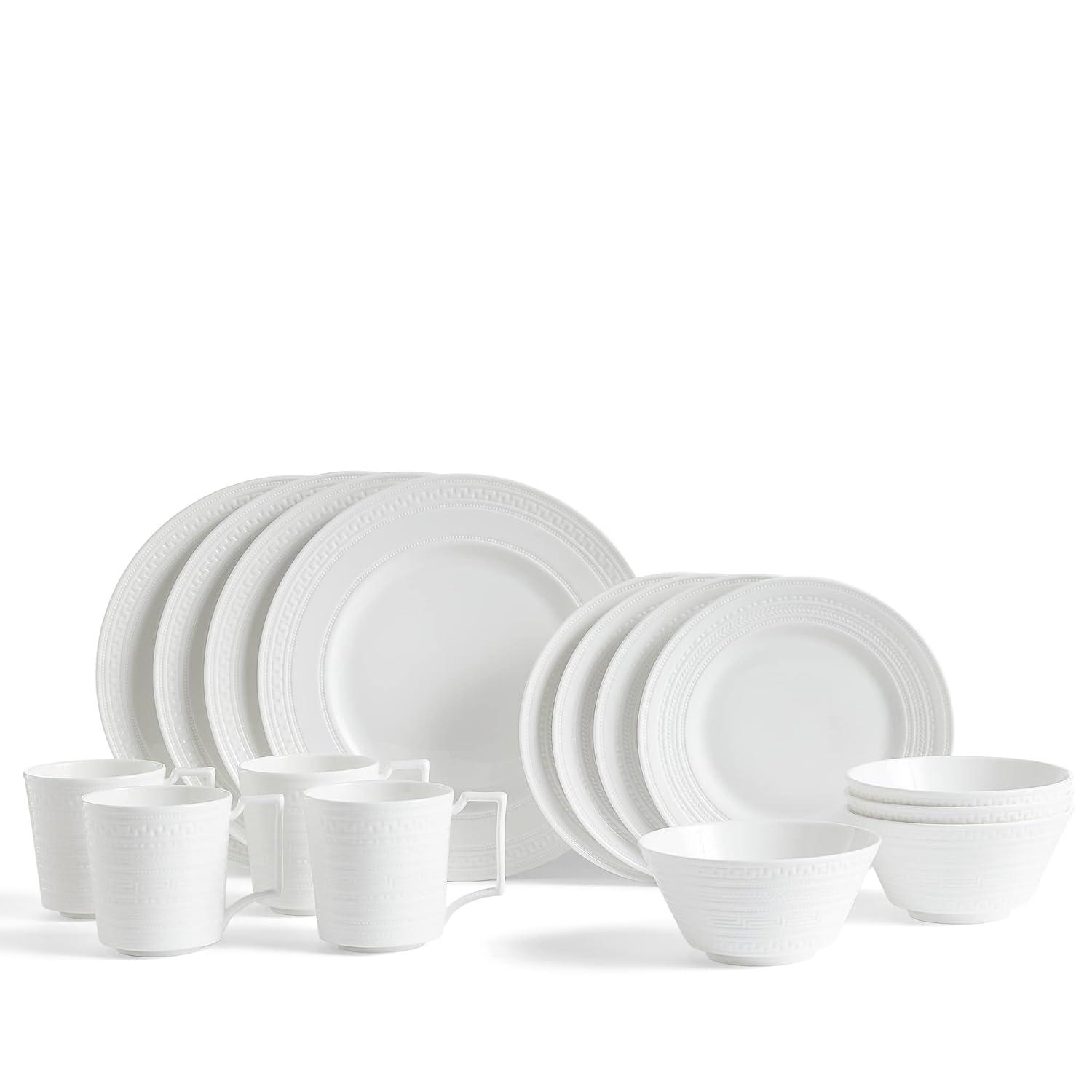 Wedgwood Intaglio 16 Piece Bone China Dinnerware Set - Service for 4