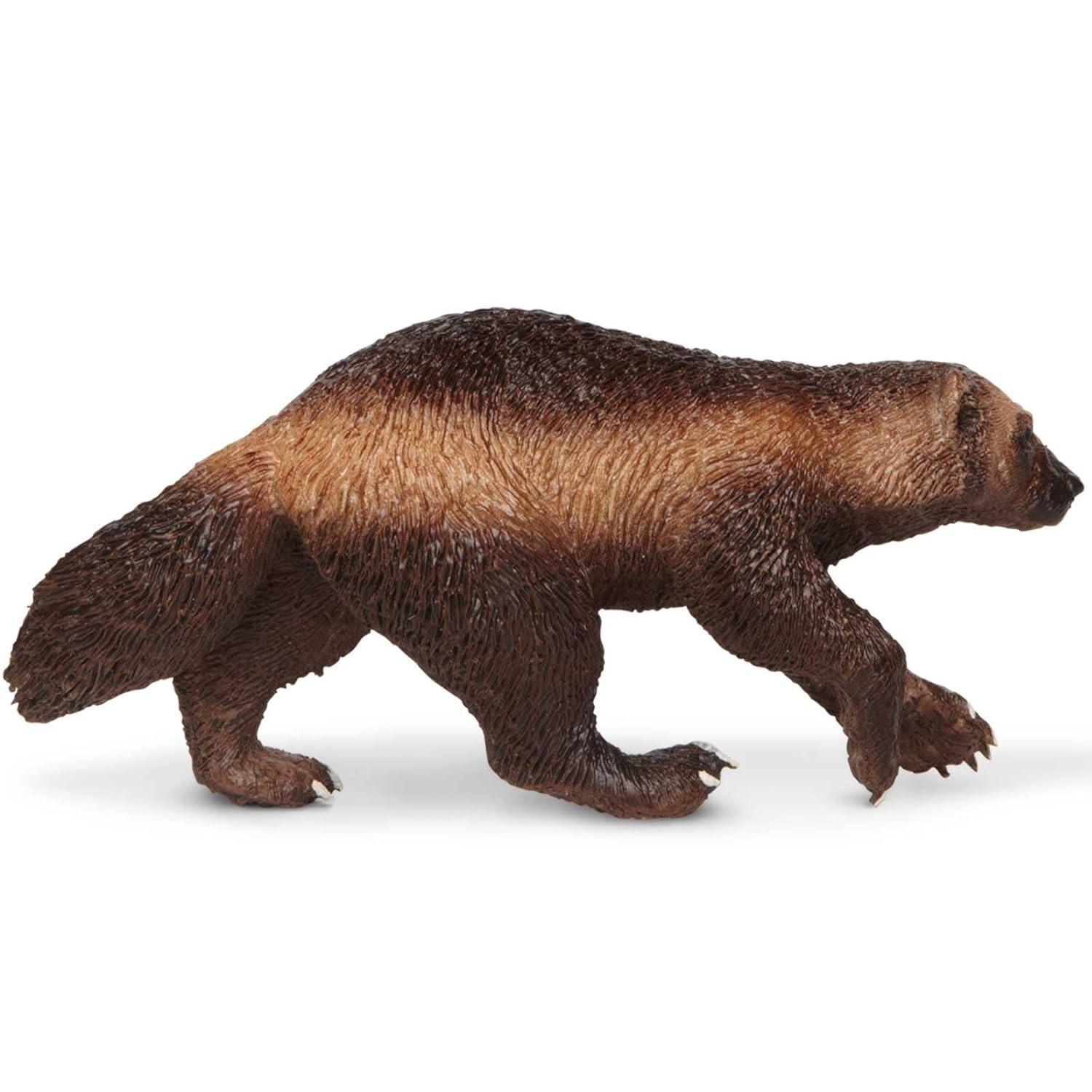 Safari Ltd. Wolverine Figurine - Lifelike 3.75" Model Figure - Educational Toy for Boys, Girls, and Kids Ages 3+