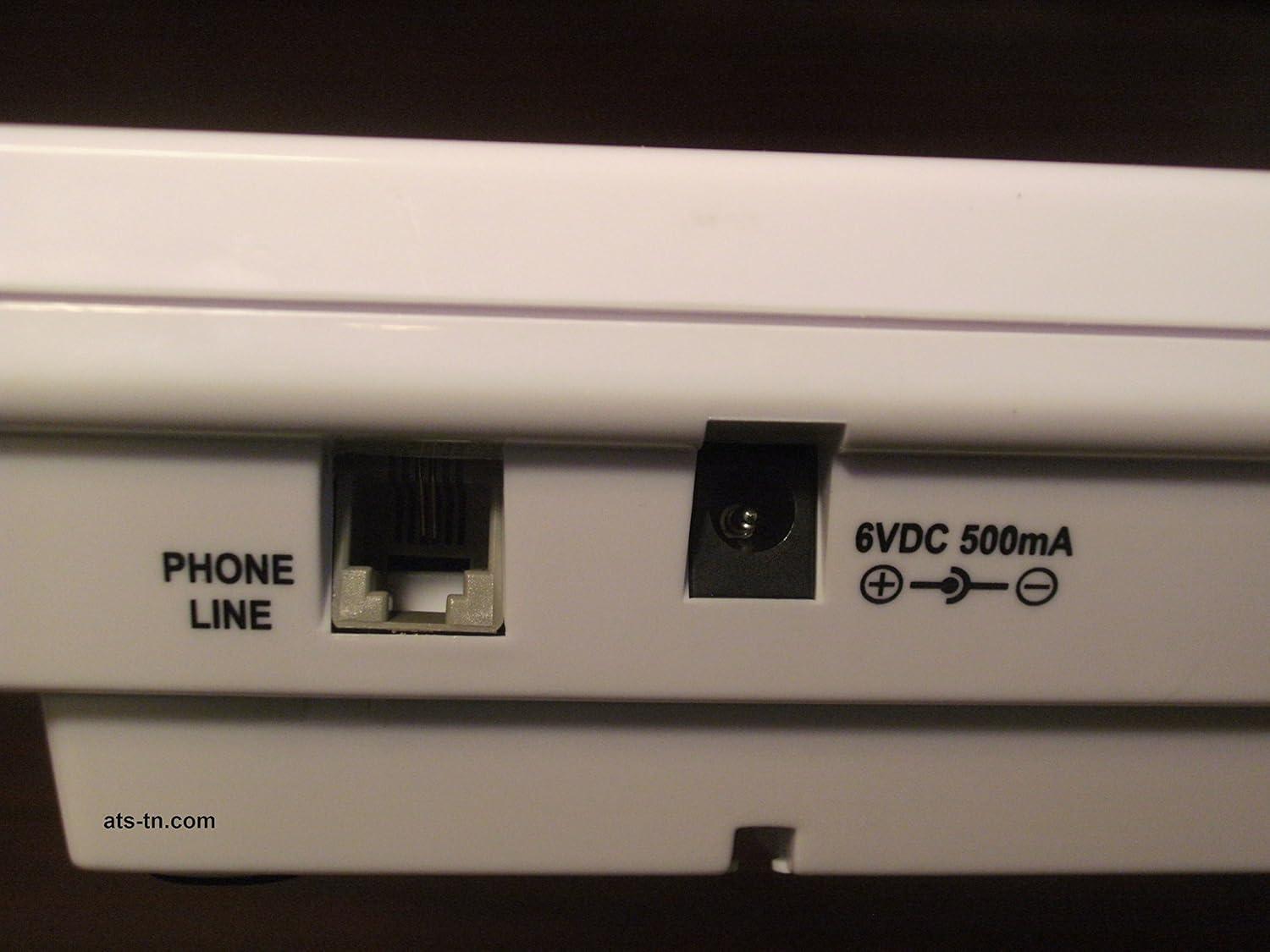 White Voice Activated Home Telephone with Speakerphone