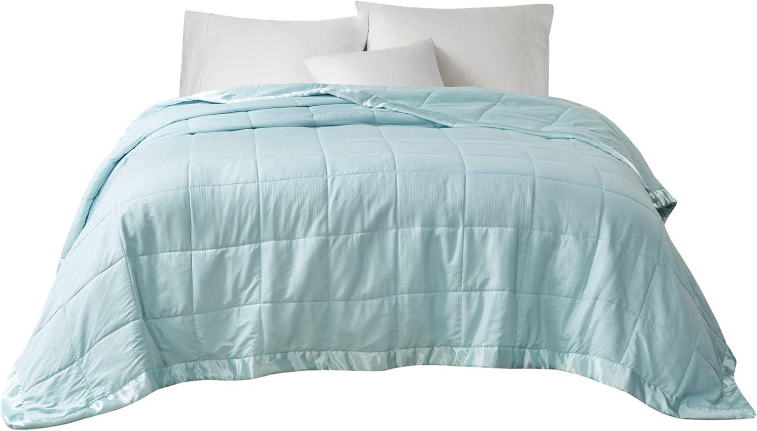 Cambria Oversized Down Alternative Blanket with Satin Trim