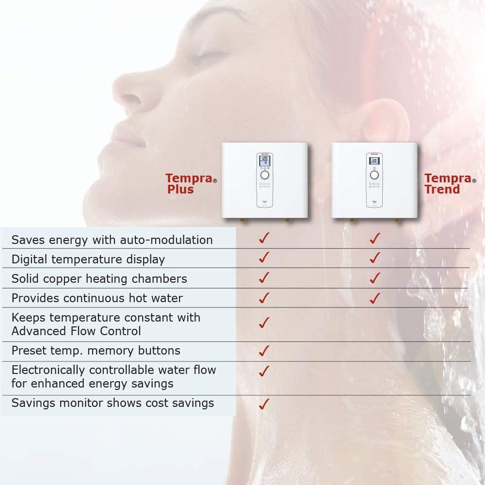 Tempra 36 Trend White Electric Tankless Water Heater